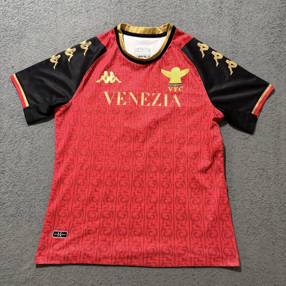 Venezia FC Kappa 2021-22 Fourth Football Jersey M Maroon/Black/Gold